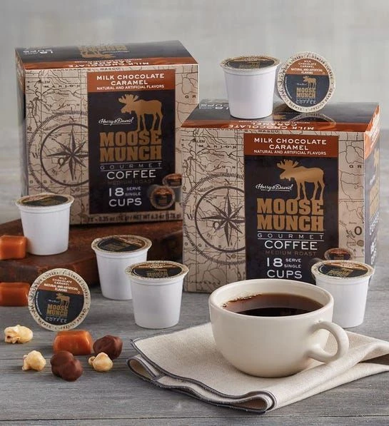 Harry & David Milk Chocolate Caramel Moose Munch Single-Serve Coffee 4/18 Count 3 Harry & David Milk Chocolate Caramel Moose Munch Single-Serve Coffee 4/18 Count - Image 2