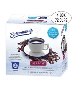 Entenmann's Single Serve Coffee, Dark Roast,4/18 (72 Count)