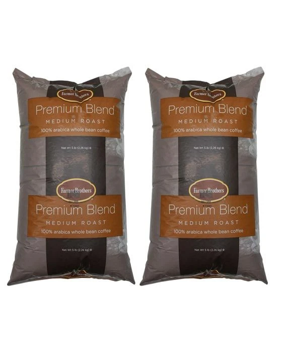 Farmer Brothers Medium Roast 100% Arabica Bean (2 Bags/5 Lbs Ea.) 3 Farmer Brothers Medium Roast 100% Arabica Bean (2 Bags/5 Lbs Ea.)