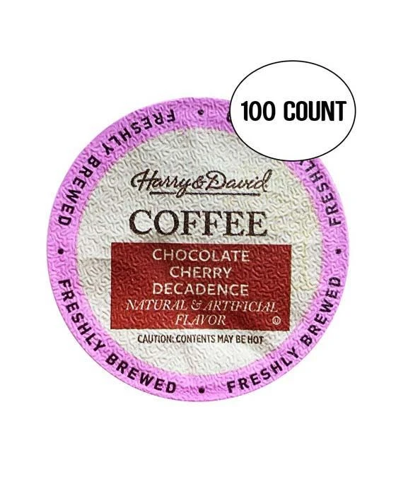 Harry & David Chocolate Cherry Decadence Single-Serve Coffee K Cups 100 Count 3 Harry & David Chocolate Cherry Decadence Single-Serve Coffee K Cups 100 Count