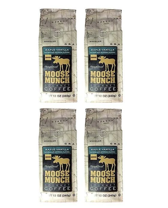 Harry & David Maple Vanilla Moose Munch Gourmet Coffee 4 Bags 3 Harry & David Maple Vanilla Moose Munch Gourmet Coffee 4 Bags