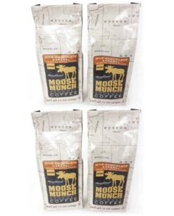 Harry & David Milk Chocolate Caramel Moose Munch Gourmet Ground Coffee 4 Bags