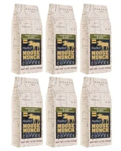 Harry & David Northwest Blend Moose Munch Ground Coffee - 6 Bags(12 Oz Each)