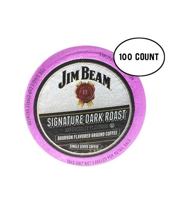 Jim Beam Dark Roast Single Serve Coffee, 100 Count Keurig 2.0 Compatible 3 Jim Beam Dark Roast Single Serve Coffee, 100 Count Keurig 2.0 Compatible