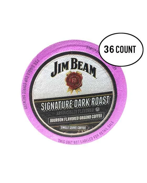 Jim Beam Dark Roast Bourbon Flavored Single Serve Cups, 36 Cups 3 Jim Beam Dark Roast Bourbon Flavored Single Serve Cups, 36 Cups