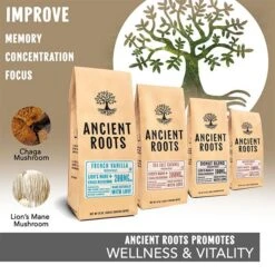 Ancient Roots Hazelnut Medium Roast Flavored Mushroom Ground Coffee 4/12 Oz Bags -Miscela d'Oro Sales ancient roots french vanilla flavored mushroom coffee french vanilla coffee1 2 1 1 1 1 1 1
