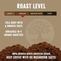 Ancient Roots Hazelnut Medium Roast Flavored Mushroom Ground Coffee 2/12 Oz Bags -Miscela d'Oro Sales ancient roots french vanilla flavored mushroom coffee french vanilla coffee2 2 1 1 1 1 1