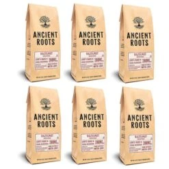 Ancient Roots Hazelnut Medium Roast Flavored Mushroom Ground Coffee 6/12 Oz Bags