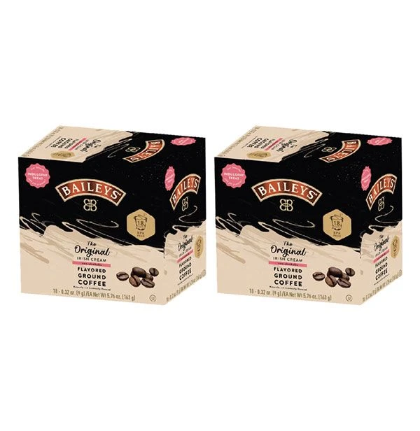Baileys Bailey's, The Original Irish Cream Flavored Coffee, 2/18 Single Serve Cups 3 Baileys Bailey's, The Original Irish Cream Flavored Coffee, 2/18 Single Serve Cups
