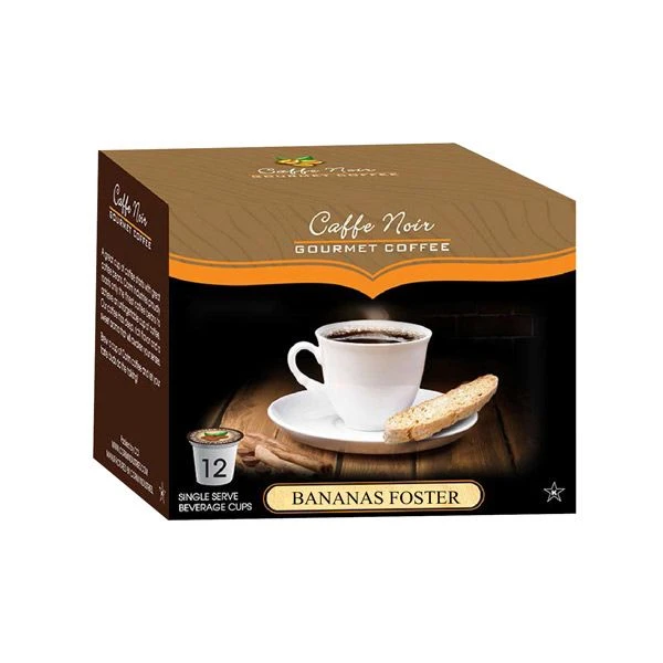 Caffe Noir Gourmet Coffee Bananas Foster, Single Serve Beverage Cups, 6 Box 12 Count Each 4 Caffe Noir Gourmet Coffee Bananas Foster, Single Serve Beverage Cups, 6 Box 12 Count Each - Image 2