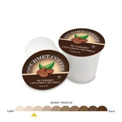 Caffe Noir Gourmet Coffee Blueberry Cinnamon, Single Serve Beverage Cups, 6 Box 12 Count Each -Miscela d'Oro Sales caffenoirbluberry 1