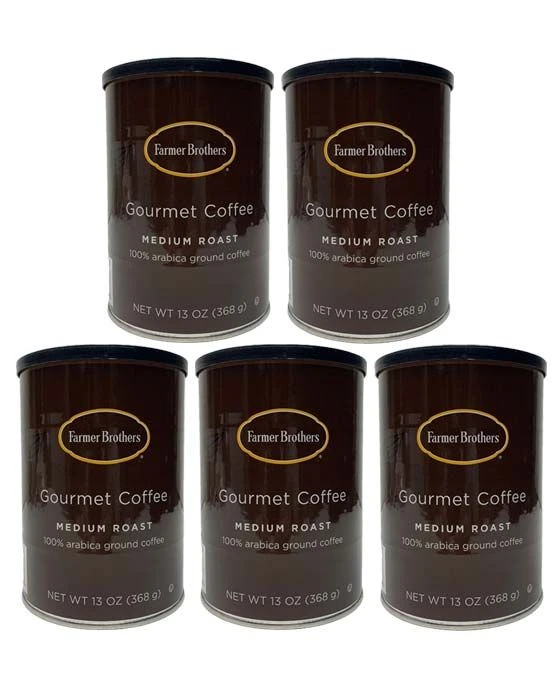 Farmer Brothers Medium Roast Ground Coffee (5 Cans/13 Oz) 3 Farmer Brothers Medium Roast Ground Coffee (5 Cans/13 Oz)