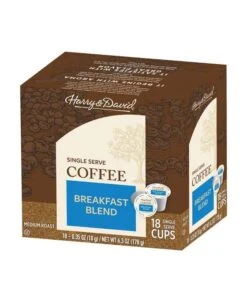 Harry & David Breakfast Blend Coffee Single Serve Cups, 4/18 Count -Miscela d'Oro Sales harry david breakfast blend single serve coffee 18 count 1