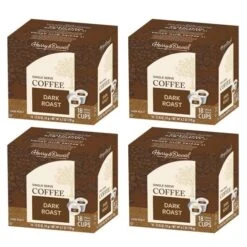 Harry & David Dark Roast Single Serve Cups, 4/18 Count