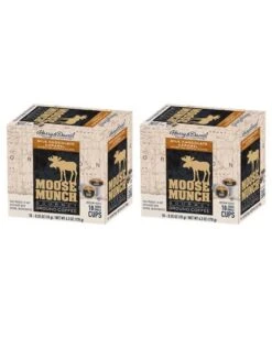 Harry & David Milk Chocolate Caramel Moose Munch Single-Serve Coffee 2/18 Count -Miscela d'Oro Sales harry david milk chocolate caramel moose munch single serve coffee 2 box 36 ct