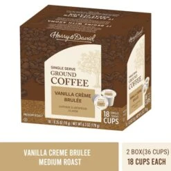 Harry & David Vanilla Creme Brulee Single Serve Coffee, 2/18 Count -Miscela d'Oro Sales harrydavidvanillss2