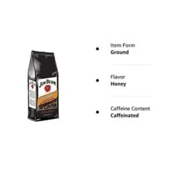 Jim Beam Spiced Honey Bourbon Flavored Ground Coffee, 3 Bags (12 Oz Ea.) -Miscela d'Oro Sales honey 2