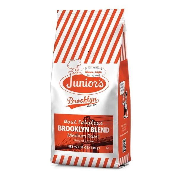 Junior's Most Fabulous Brooklyn Blend, Medium Roast Ground Coffee, 4/12 Oz Bags 4 Junior's Most Fabulous Brooklyn Blend, Medium Roast Ground Coffee, 4/12 Oz Bags - Image 2