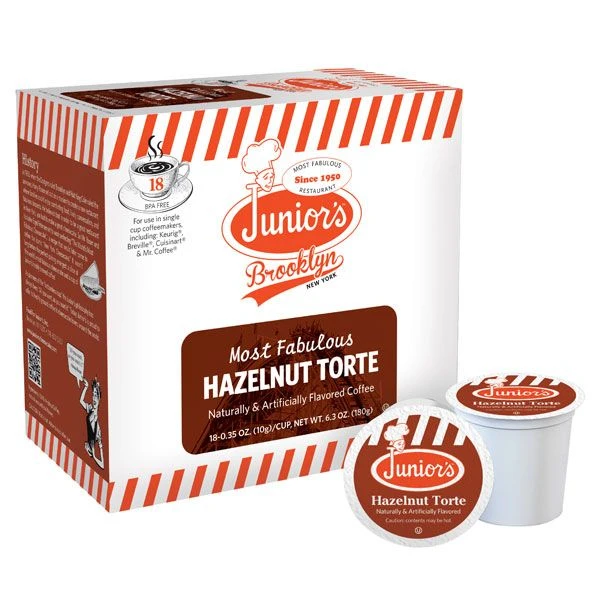Junior's Most Fabulous Hazelnut Torte, Medium Roast Single Single Serve 2/18 Ct 3 Junior's Most Fabulous Hazelnut Torte, Medium Roast Single Single Serve 2/18 Ct