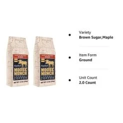 Harry & David Moose Munch Maple Brown Sugar Ground Gourmet Coffee 2 Bags 6 Harry & David Moose Munch Maple Brown Sugar Ground Gourmet Coffee 2 Bags -Miscela d'Oro Sales mbs1