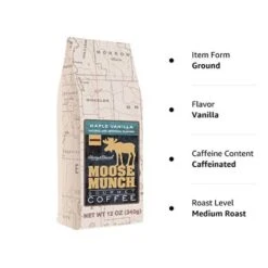 Harry & David Maple Vanilla Moose Munch Gourmet Coffee 4 Bags 8 Harry & David Maple Vanilla Moose Munch Gourmet Coffee 4 Bags -Miscela d'Oro Sales mm 1