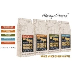 Harry & David Moose Munch Milk Chocolate Peanut Butter Ground Gourmet Coffee 4 Bags -Miscela d'Oro Sales mmc3 1